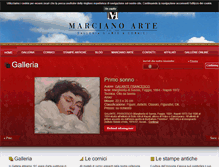 Tablet Screenshot of marcianoarte.com
